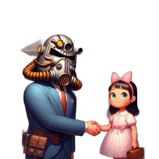 robot, mask, weapon, staff transparent PNG cut-out