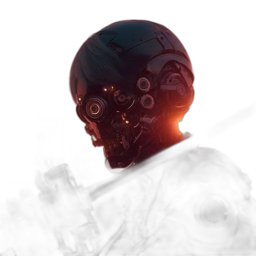 robot, mask, face, weapon transparent PNG cut-out