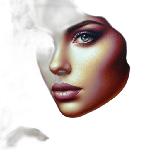 face, mask, jewelry, photorealistic transparent PNG cut-out