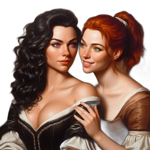 fantasy art, photorealistic, oil painting, concept art transparent PNG cut-out