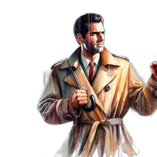 jacket, staff, weapon, concept art transparent PNG cut-out