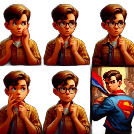 comic book art, concept art, cartoon, pixel art transparent PNG cut-out