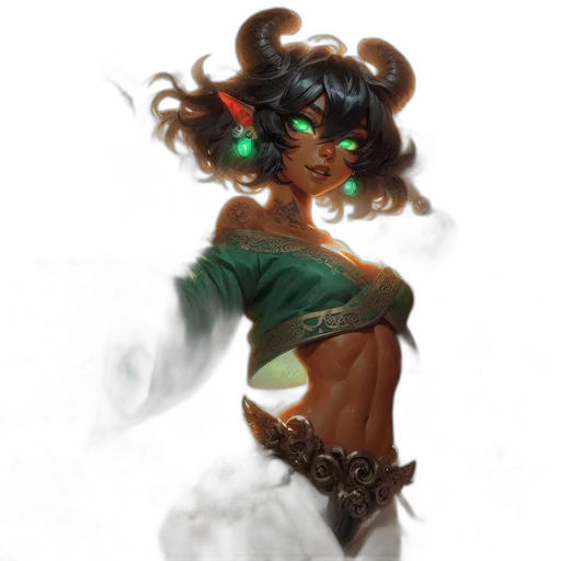 mask, dragon, dress, staff transparent PNG cut-out