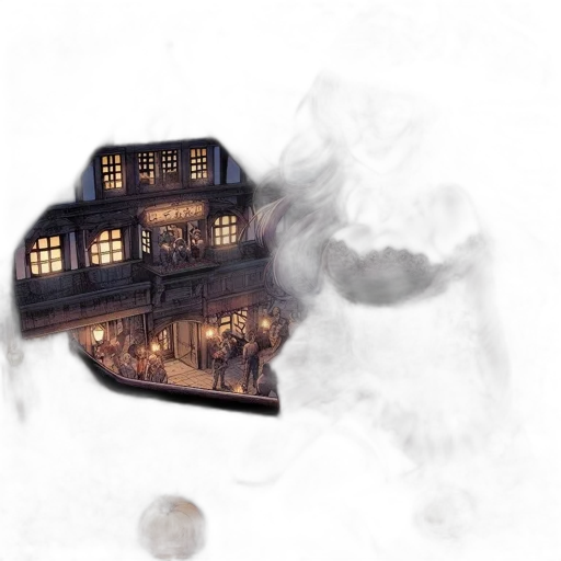 mask, building, dragon, concept art transparent PNG cut-out