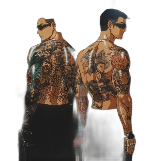 concept art, cyberpunk, comic book art, fantasy art transparent PNG cut-out