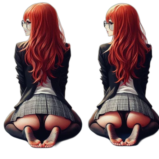 dress, jacket, anime, pixel art transparent PNG cut-out