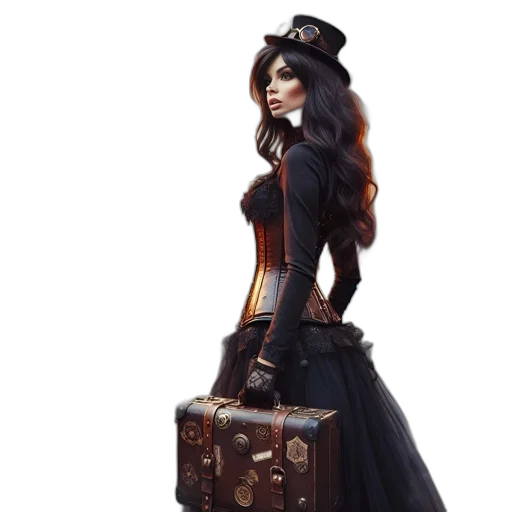 staff, dress, concept art, fantasy art transparent PNG cut-out