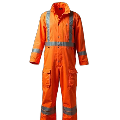 jacket, safety, coverall, reflective transparent PNG cut-out