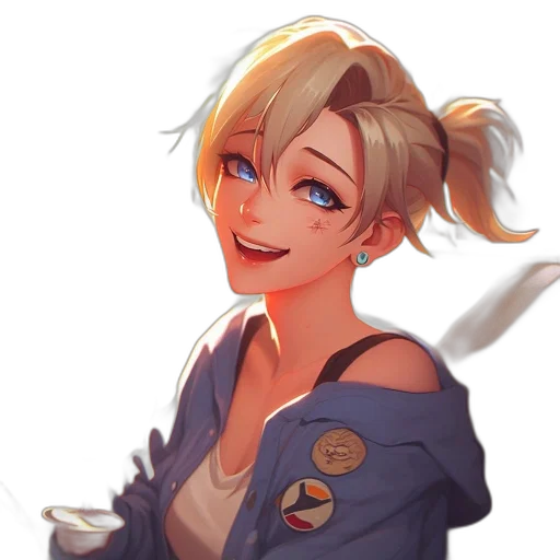 staff, jacket, face, weapon transparent PNG cut-out