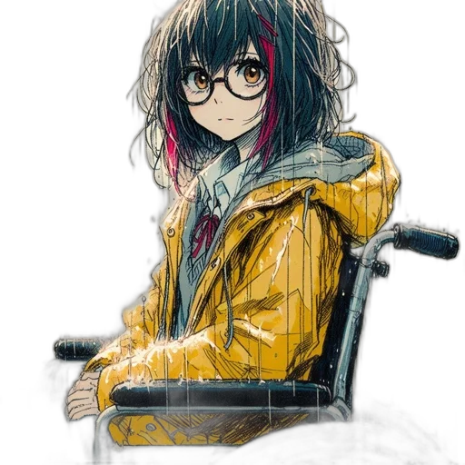 jacket, umbrella, staff, weapon transparent PNG cut-out