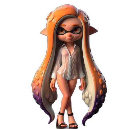 dress, staff, hair, jacket transparent PNG cut-out