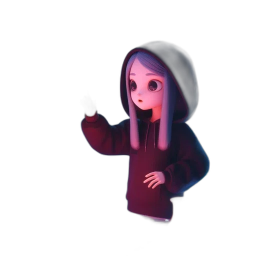 jacket, creature, staff, mask transparent PNG cut-out