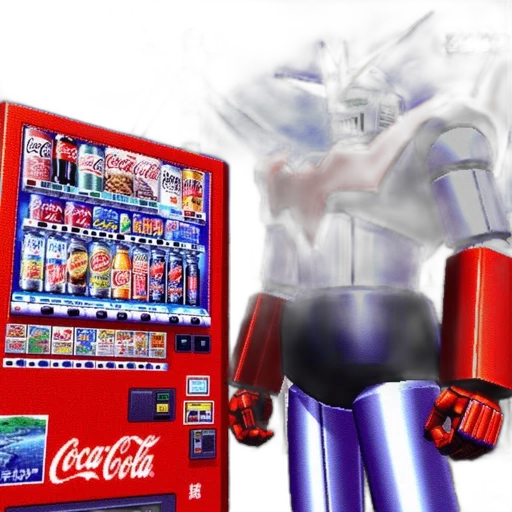 robot, food, 3d render, photorealistic transparent PNG cut-out