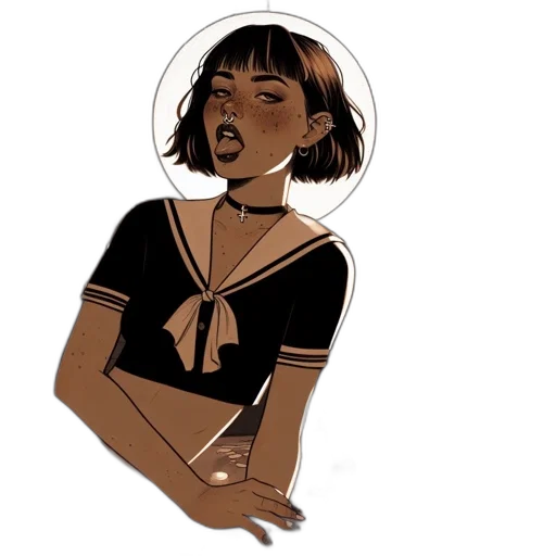 dress, face, hat, jewelry transparent PNG cut-out