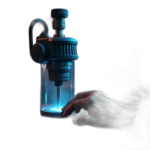 bottle, weapon, staff, robot transparent PNG cut-out