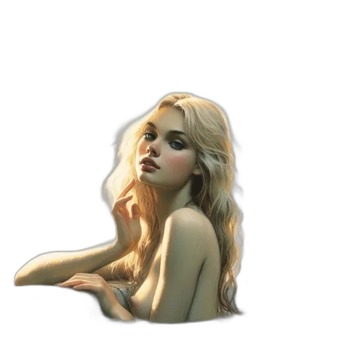 hair, jewelry, face, crown transparent PNG cut-out