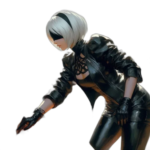 jacket, weapon, sword, robot transparent PNG cut-out