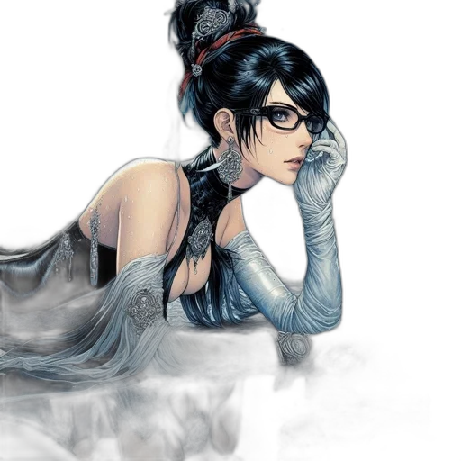 dress, comic book art, concept art, fantasy art transparent PNG cut-out