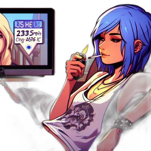 concept art, cyberpunk, pixel art, vaporwave transparent PNG cut-out