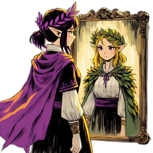crown, mask, staff, concept art transparent PNG cut-out