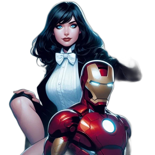 robot, comic book art, concept art, fantasy art transparent PNG cut-out