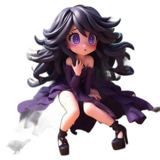 dress, creature, hair, pixel art transparent PNG cut-out