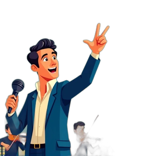 staff, cartoon, concept art, 3d render transparent PNG cut-out