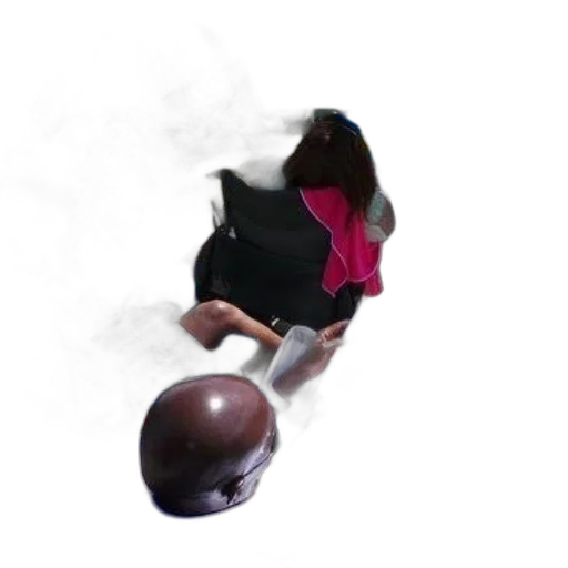staff, umbrella, hat, robot transparent PNG cut-out