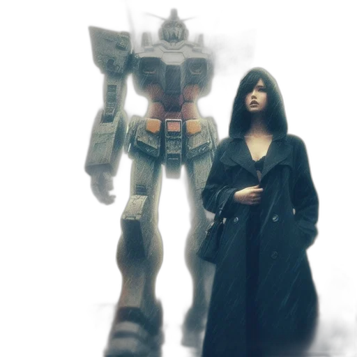 robot, weapon, concept art, fantasy art transparent PNG cut-out