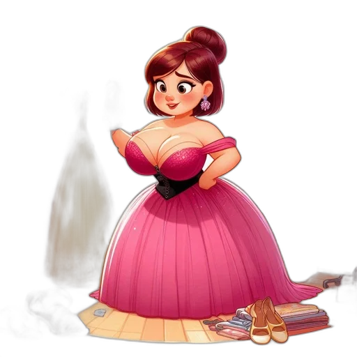 dress, crown, staff, concept art transparent PNG cut-out