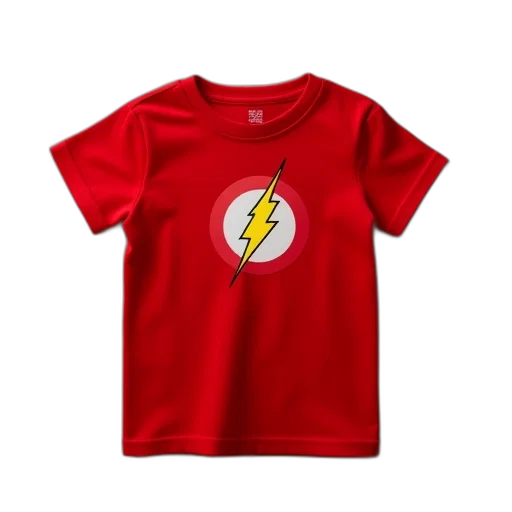 red, toddler, shirt, flash transparent PNG cut-out