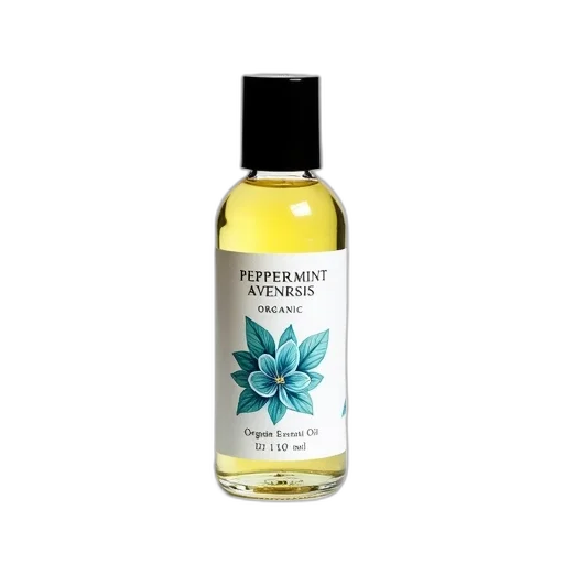 bottle, peppermint, essential, oil transparent PNG cut-out