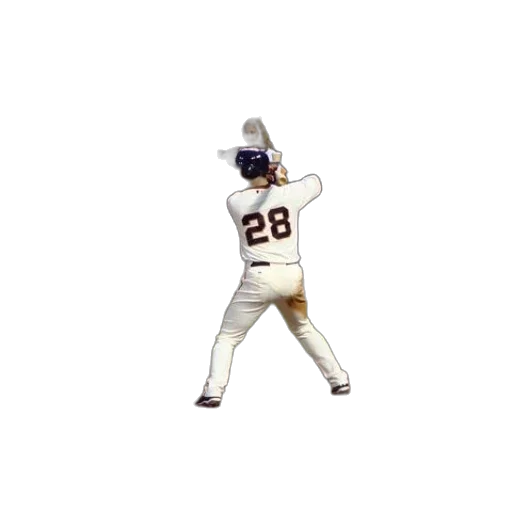 baseball, player, number, his transparent PNG cut-out