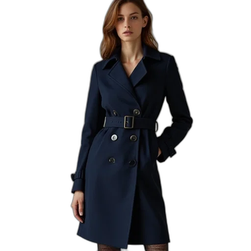 jacket, dress, dark, blue transparent PNG cut-out