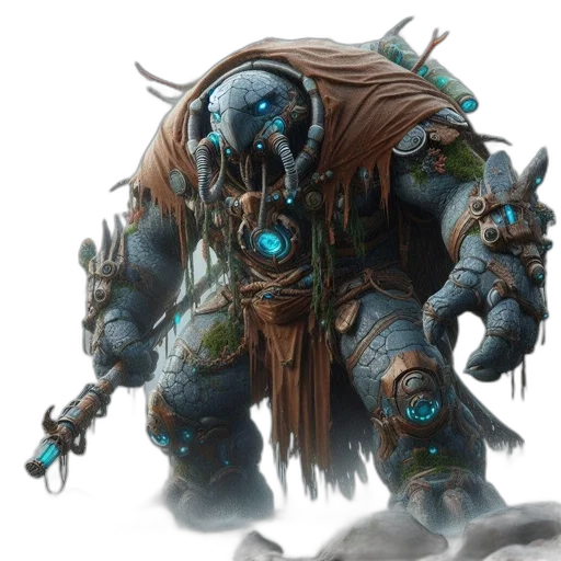 creature, robot, concept art, fantasy art transparent PNG cut-out