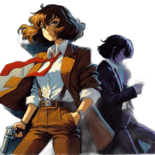 jacket, concept art, comic book art, anime transparent PNG cut-out