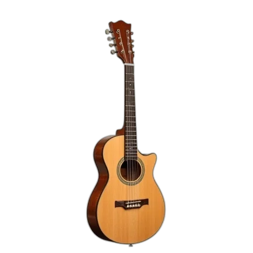 3d render, mandolin, guitar, chords transparent PNG cut-out