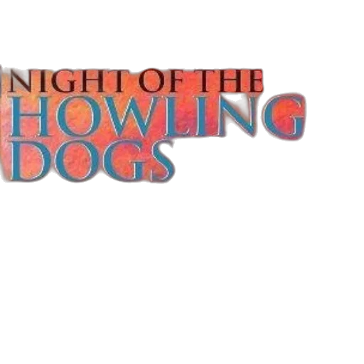 night, howling, dogs, book transparent PNG cut-out