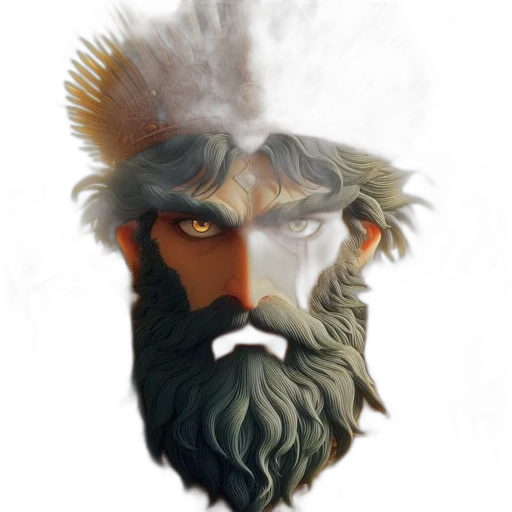 face, mask, crown, creature transparent PNG cut-out