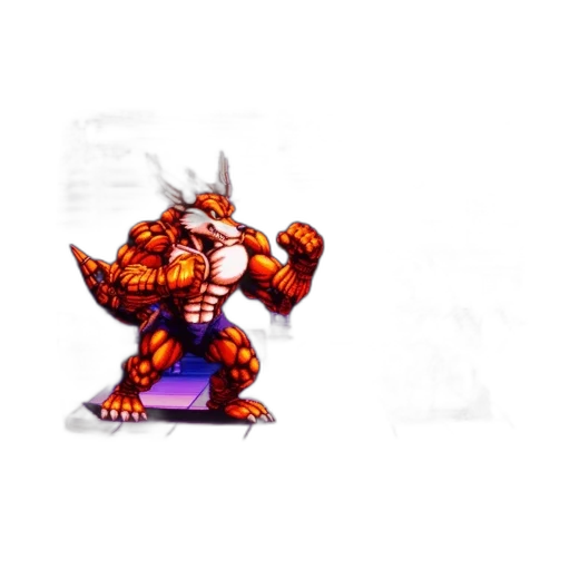 dragon, robot, weapon, staff transparent PNG cut-out