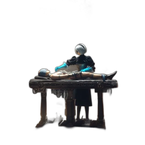 robot, furniture, mask, staff transparent PNG cut-out