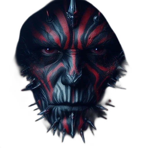 mask, face, creature, concept art transparent PNG cut-out