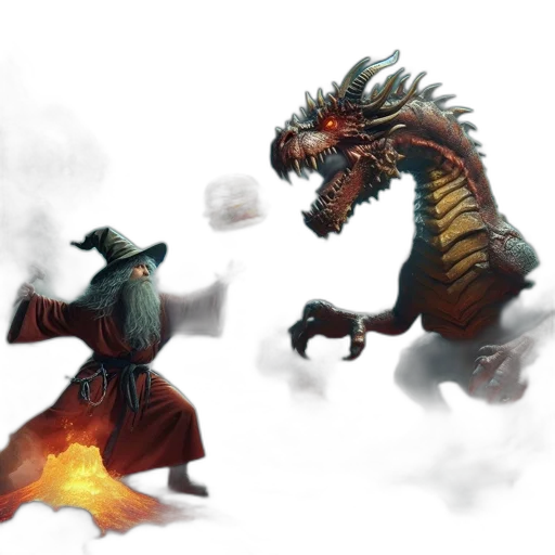 dragon, fantasy art, concept art, comic book art transparent PNG cut-out