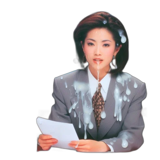 robot, jacket, staff, face transparent PNG cut-out