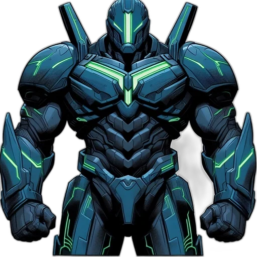 robot, weapon, concept art, 3d render transparent PNG cut-out