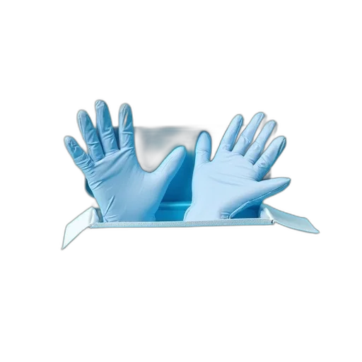 mask, blue, disposable, glove transparent PNG cut-out