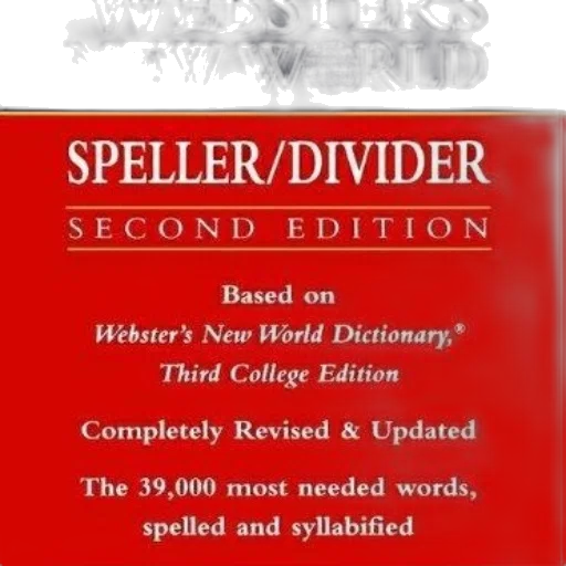 book, cover, webster, new transparent PNG cut-out