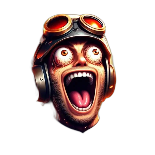 face, mask, creature, staff transparent PNG cut-out