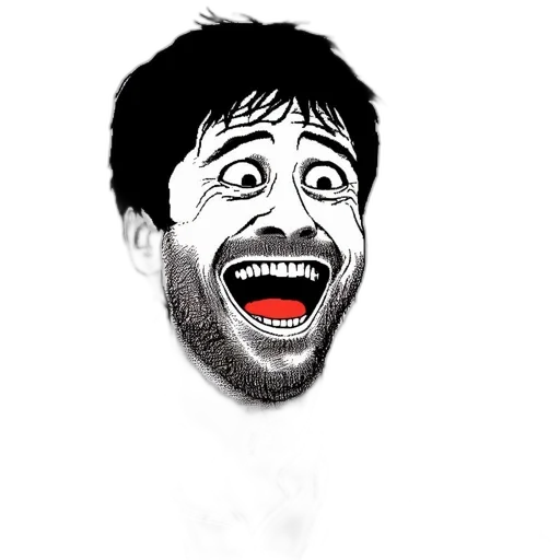 face, cartoon, photorealistic, comic book art transparent PNG cut-out