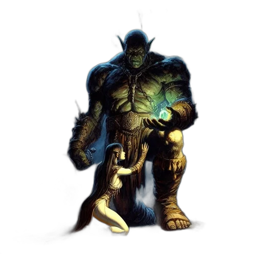 creature, staff, weapon, concept art transparent PNG cut-out